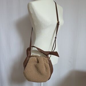 Oryany Tan Selena Faux Shearling Bucket Bag